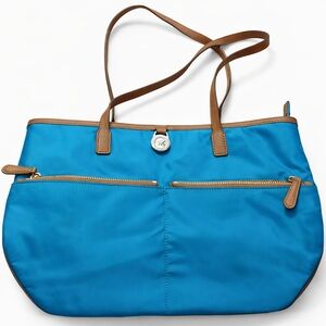 👜✨ Michael Kors Turquoise Nylon Tote Bag ✨👜